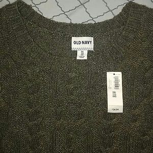 Old Navy Olive heather long sleeve sweater